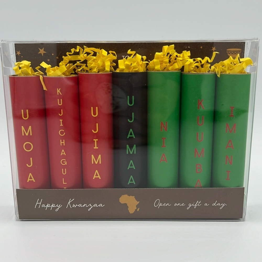 New Tops Malibu Open one gift a day Kwanzaa Advent style